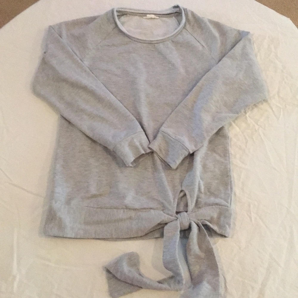 Caslon tie waist sweatshirt